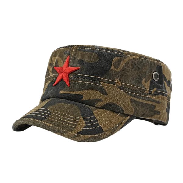 Men's Camouflage Flat Top Baseball Cap, Outdoor Sports Caps, Tactical Dad Hat, Casual Cadet, Trucker Hats