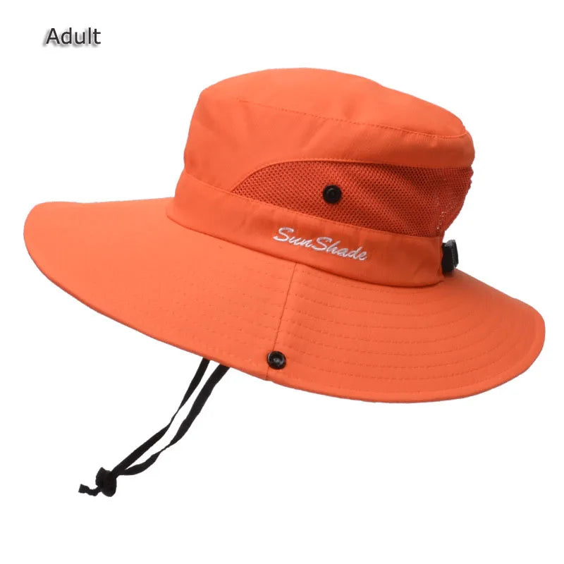 Unisex Fishing Hat Men Sun UV Protection Outdoor Fishing Cap Women Large Wide Brim Breathable Sunshade Casual Fishing Hats