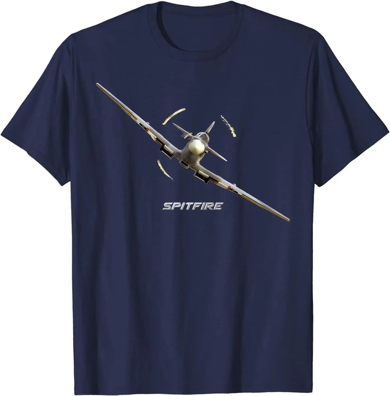 WW2 Battle of Britain Legend Supermarine Spitfire Fighter T-Shirt 100% Cotton O-Neck Summer Short Sleeve Casual Mens T-shirt