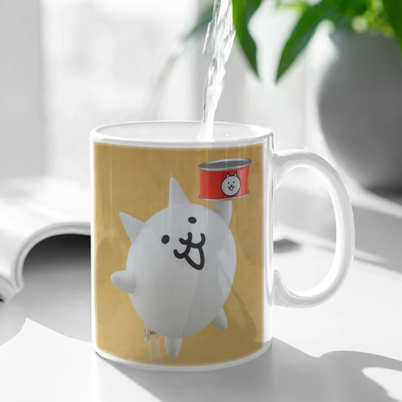 New The Battle Cats Ceramic Mug Cute Coffee Tea Milk Stave Mugs And Cups with Handle Novelty Gifts