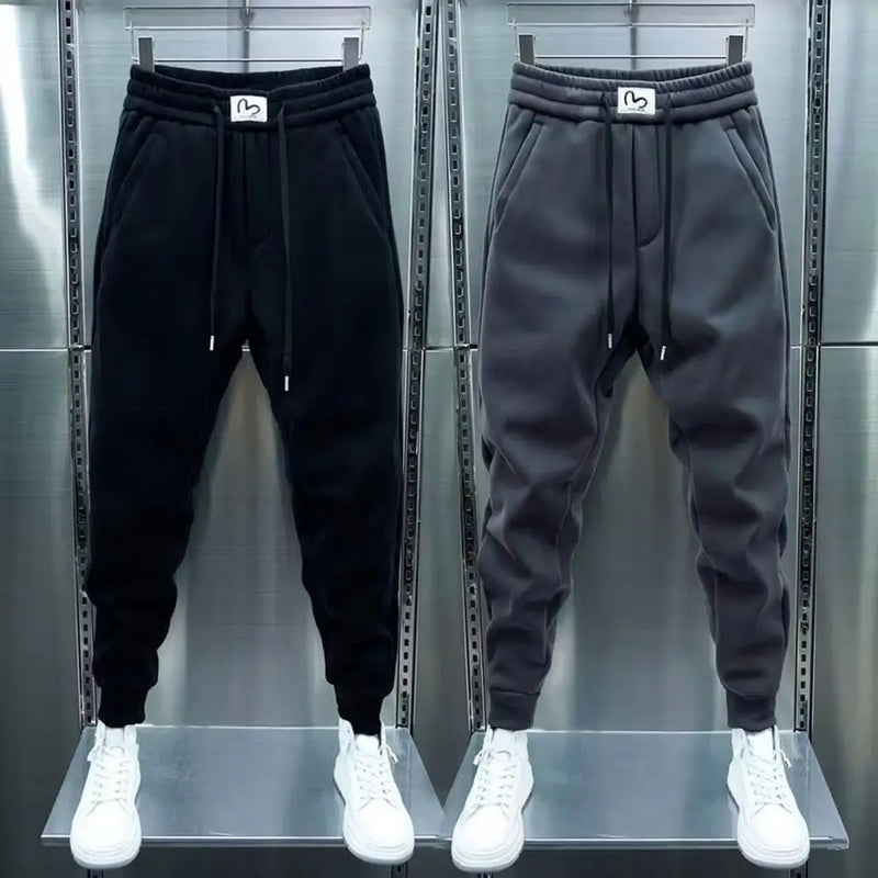 Spring Autumn Men's Baggy Sweatpants Colorfull Drawstring Fitness Trainning Thick Warm Jogger Pants