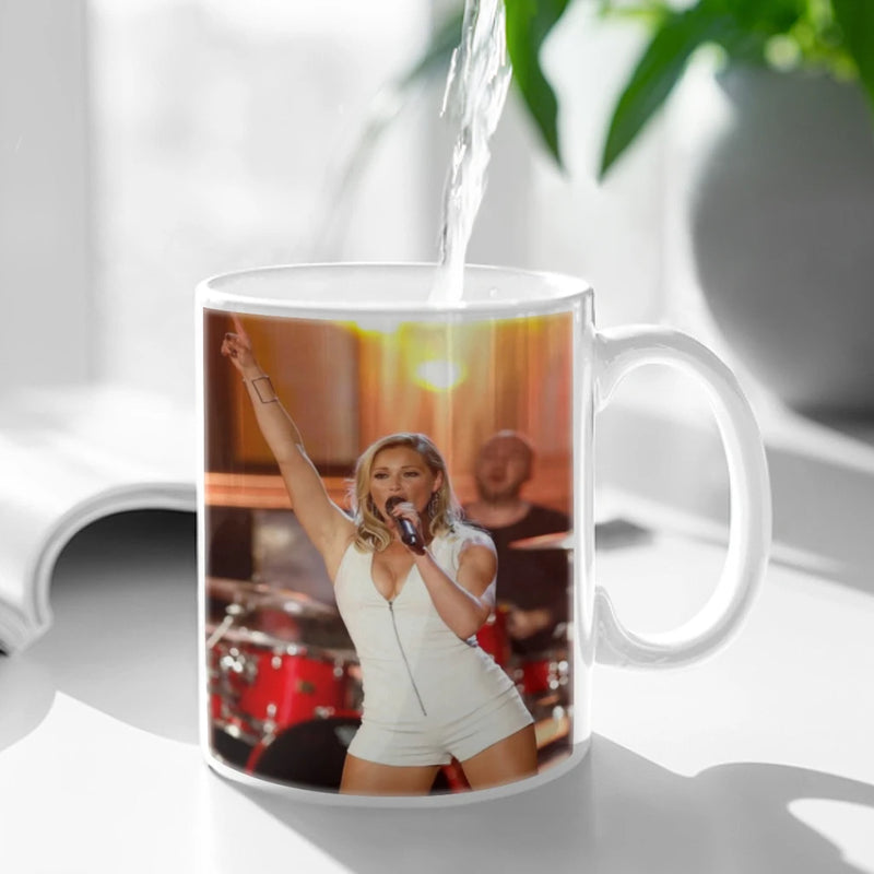 Helene Fischer German Russian Pop Singer Coffee Mug 11oz Fun Ceramic Coffee Tea Cocoa Cup Handle Tea Drink Cup