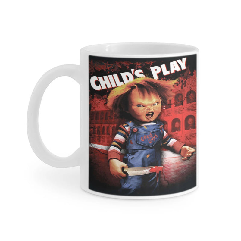 Horror Movie Chucky Child's Play Coffee Mug 11oz Fun Ceramic Coffee Tea Cocoa Cup Handle Tea Drink Cup