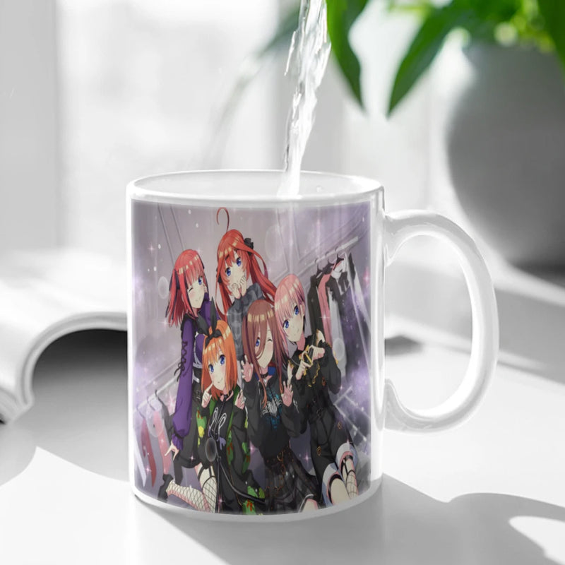 The Quintessential Quintuplets Coffee Mug Custom Tea Cup Black Milk Beer Mugs Lovers Friends Gifts