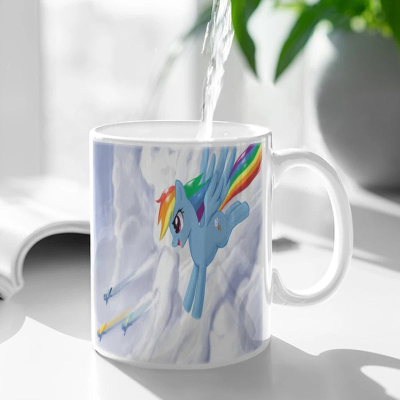 My L-Little P-Pony Ceramic Mug Cute Coffee Tea Milk Stave Mugs And Cups with Handle Novelty Gifts