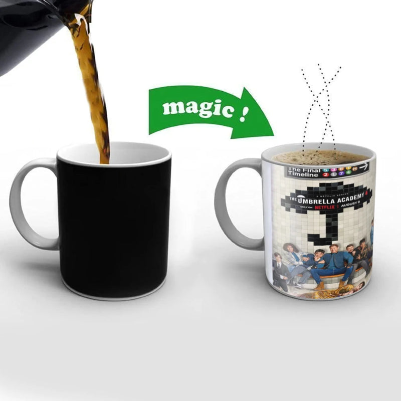 The Umbrella Academy TV Movie Friends Birthday Gifts Color Changing Magic Ceramic Creative Coffee Mugs Tea Cups