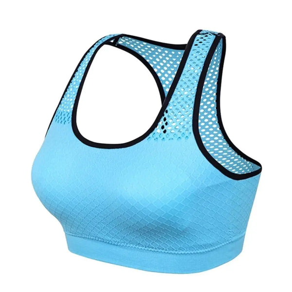 Quick-drying Women Active Bra Fitness Underwear Hollow Out Breathable Yoga Bra Comfortable High Shockproof Sports Bra Push Up