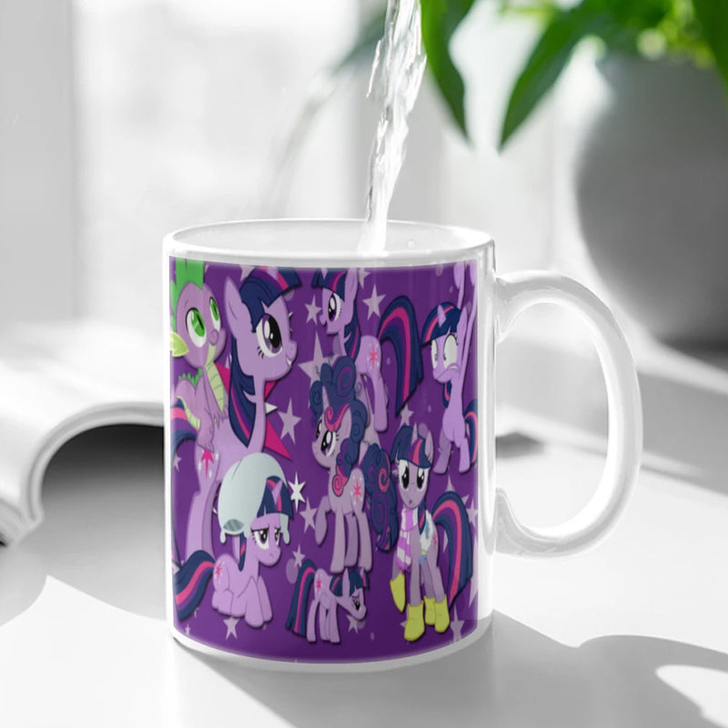 My L-Little P-Pony Ceramic Mug Cute Coffee Tea Milk Stave Mugs And Cups with Handle Novelty Gifts