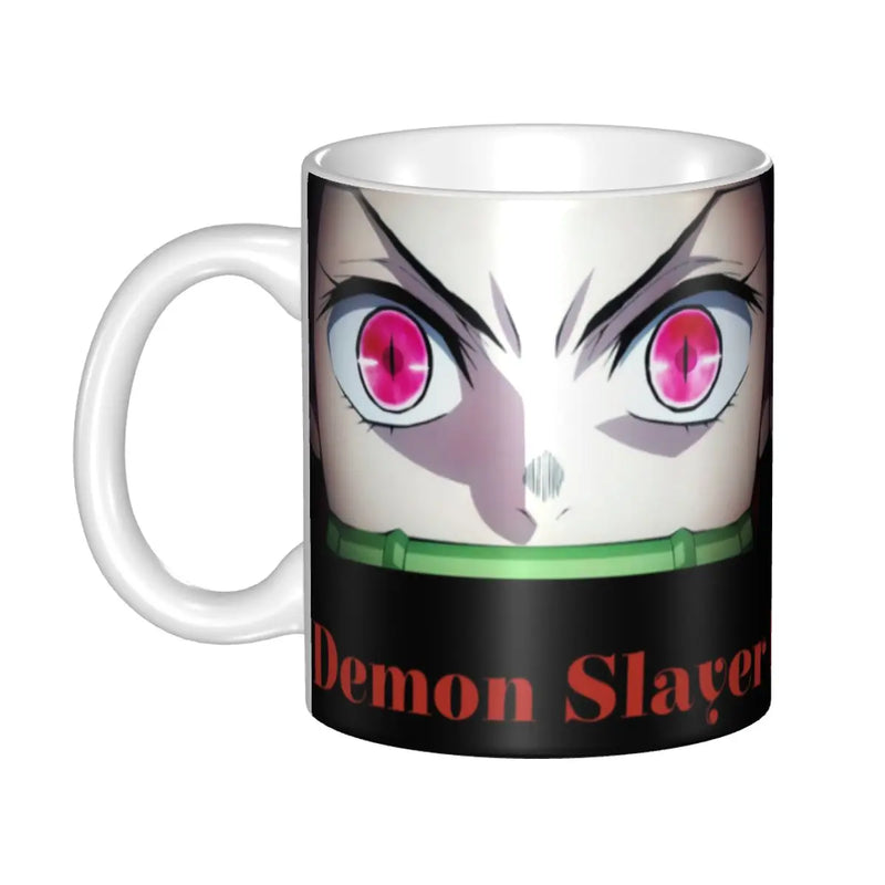 Personalized Anime Demon Slayer Coffee Mugs DIY Muichiro Tokito Kimetsu No Yaiba Ceramic Tea Milk Cup