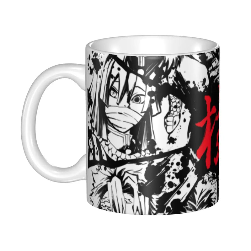 Personalized Anime Demon Slayer Coffee Mugs DIY Muichiro Tokito Kimetsu No Yaiba Ceramic Tea Milk Cup