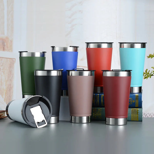 Custom Your Logo  Christmas Mugs Wine Beer Coffee Food Similar Tumbler Thermos water Bottle Opener mug cup thermal termos