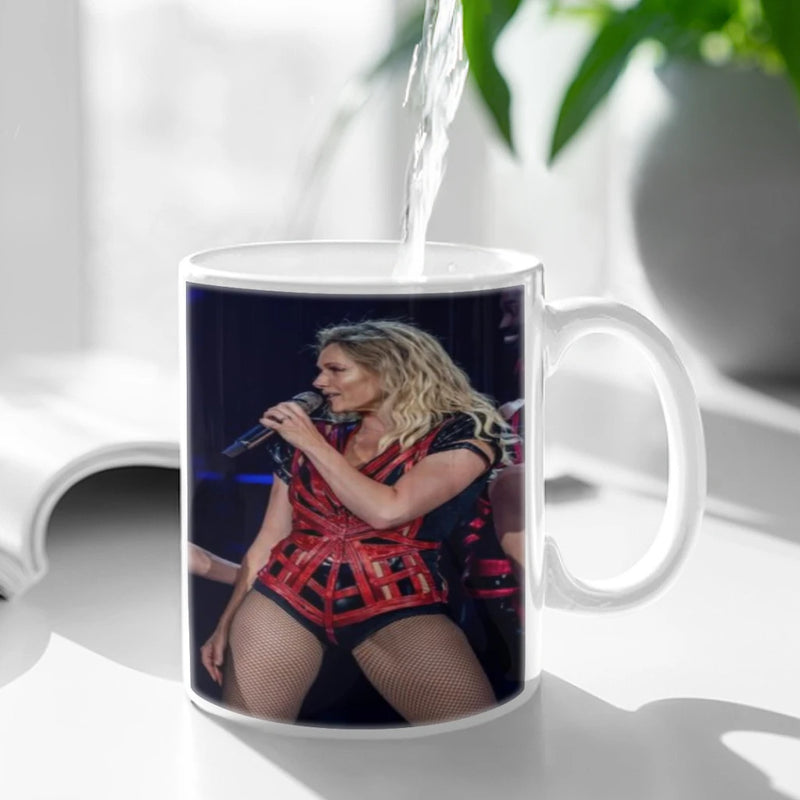 Helene Fischer German Russian Pop Singer Coffee Mug 11oz Fun Ceramic Coffee Tea Cocoa Cup Handle Tea Drink Cup