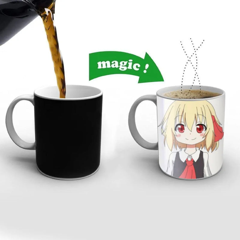 Touhou Project Flandre Scarlet Coffee Mugs Cup Color Changed Mug Heat Sensitive Tea Cup Coffee Mug Gift Mug Drop Shipping