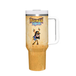 Travel Mugs Cartoon-Rayman-Legends-Adventures-Game Stainless Steel 304 Thermal 40oz/1200ml  Large Capacity Handle Car Cup