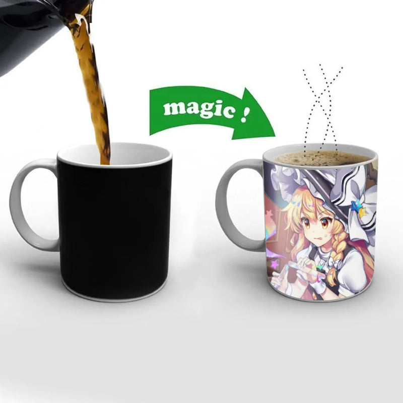 Touhou Project Flandre Scarlet Coffee Mugs Cup Color Changed Mug Heat Sensitive Tea Cup Coffee Mug Gift Mug Drop Shipping