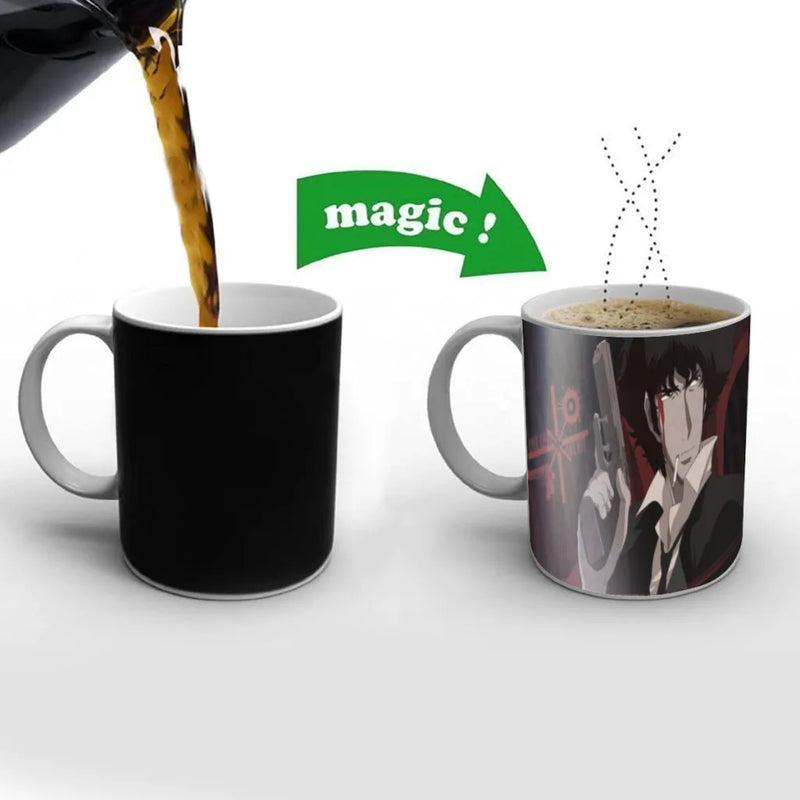 Hot Anime Cowboy Bebop Mugs Cup Changing Color Magic Mugs Heat Sensitive Tea Cup Coffee Mug Gift Mug Drop Shipping