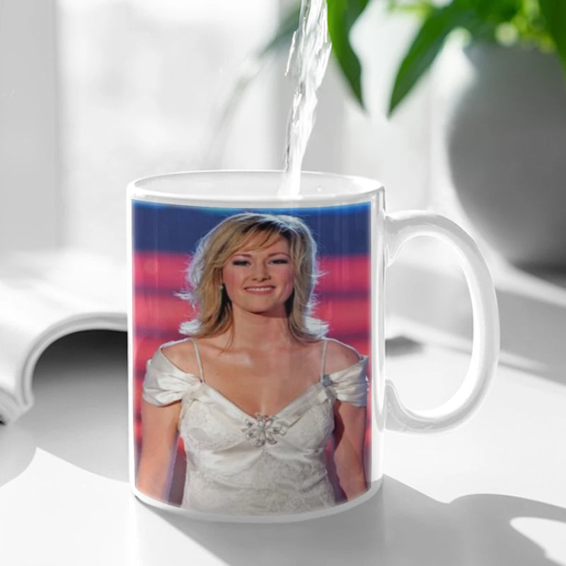 Helene Fischer German Russian Pop Singer Coffee Mug 11oz Fun Ceramic Coffee Tea Cocoa Cup Handle Tea Drink Cup