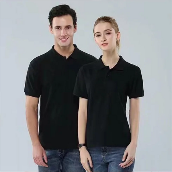 Solid color Short-sleeved Lapel POLO Shirt Versatile Business Casual Tops Summer Custom Logo Embroidery Printed T-shirt