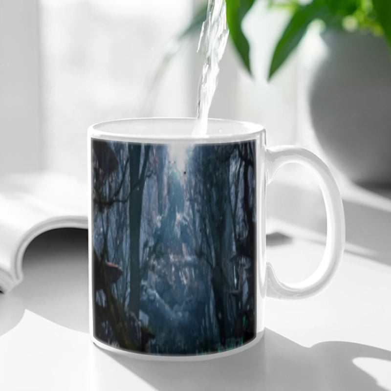 Popular The First Personvisual Angle Design Game VALORANT Coffee Mug Ceramic Water Cup Heat Sensitive Coffee Cups