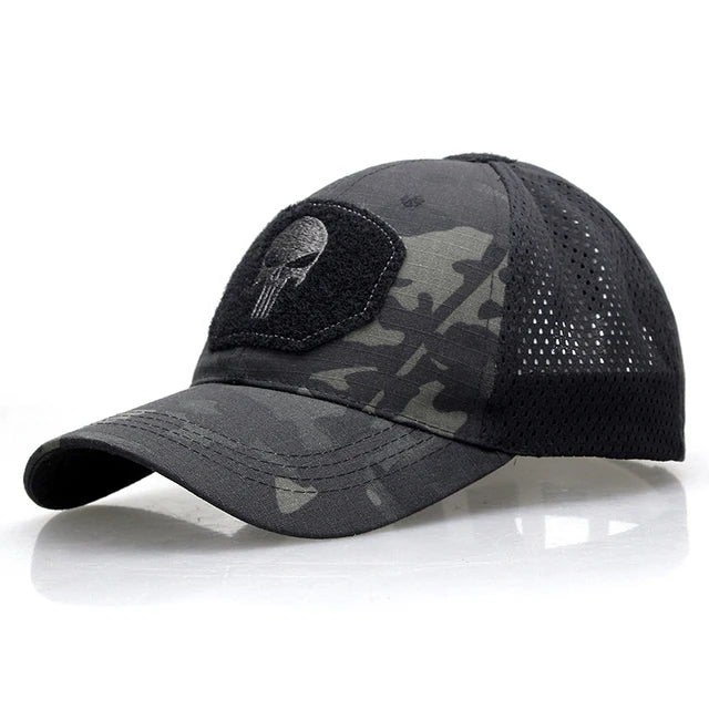 Skull Airsoft Baseball Cap Dad Hat Sun Hats Headwear Camo Hunting Sports Caps Outdoor