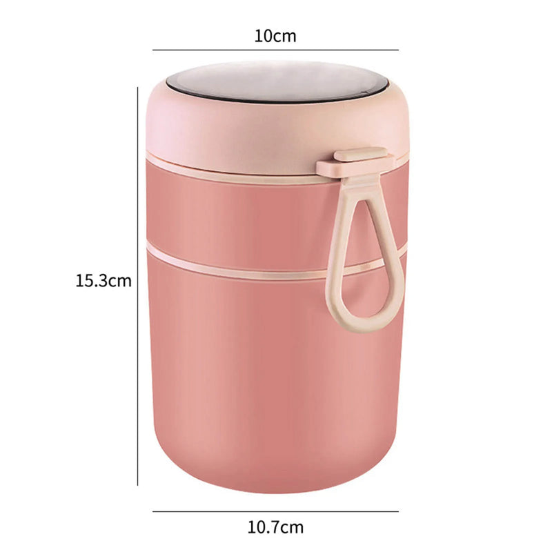 710ml Thermal Lunch Box with Lid Double Wall Vacuum Travel Mug for Office Home and School