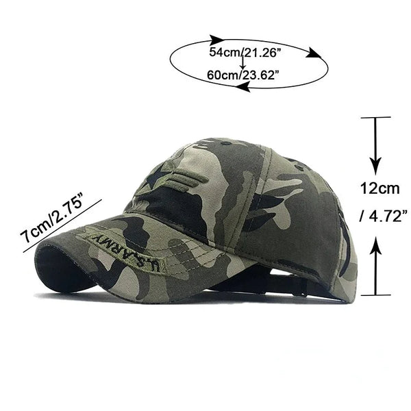 Camouflage Male Baseball Cap Men Embroidered Brazil Flag Caps Outdoor Sports Tactical Dad Hat Casual Hunting Hats