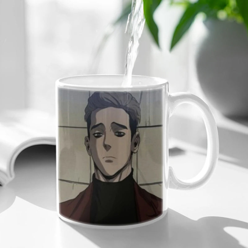 Killing Stalking Anime Movie Ceramic Mugs Coffee Cups Milk Tea Cup ins Oatmeal Breakfast Mug Drinkware Kitchen