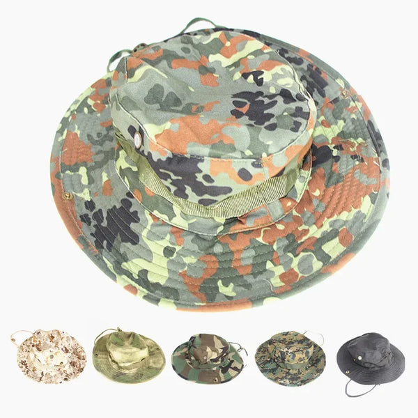 Unisex Hunting Bucket Hats Camouflage Bob Camo Bonnie Hat Outdoor Traveling Mountain Climbing Hiking Fishing Hat