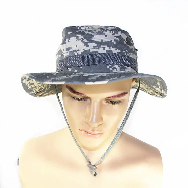 Unisex Hunting Bucket Hats Camouflage Bob Camo Bonnie Hat Outdoor Traveling Mountain Climbing Hiking Fishing Hat