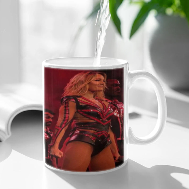 Helene Fischer German Russian Pop Singer Coffee Mug 11oz Fun Ceramic Coffee Tea Cocoa Cup Handle Tea Drink Cup