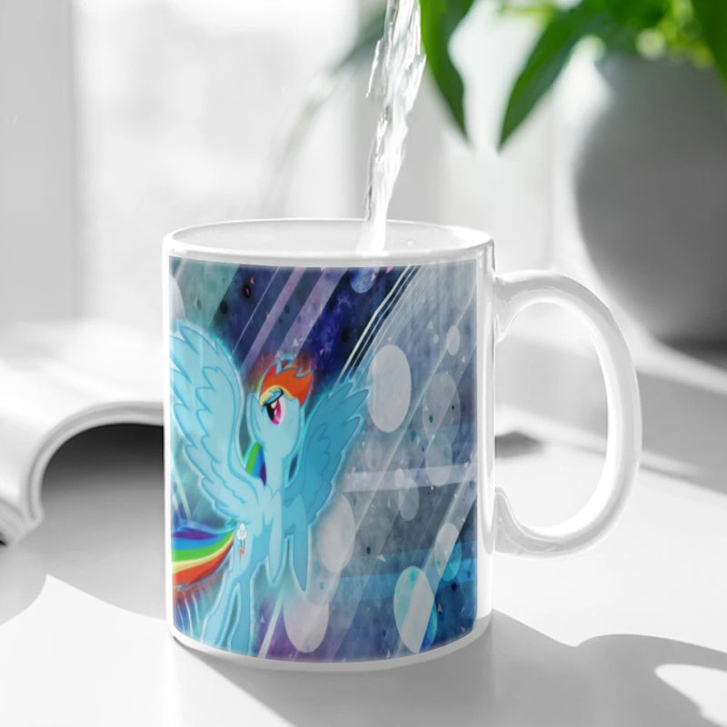 My L-Little P-Pony Ceramic Mug Cute Coffee Tea Milk Stave Mugs And Cups with Handle Novelty Gifts