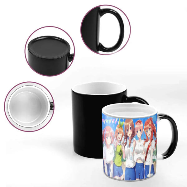 The Quintessential Quintuplets Anime Changing Color Mug Friends Birthday Gift