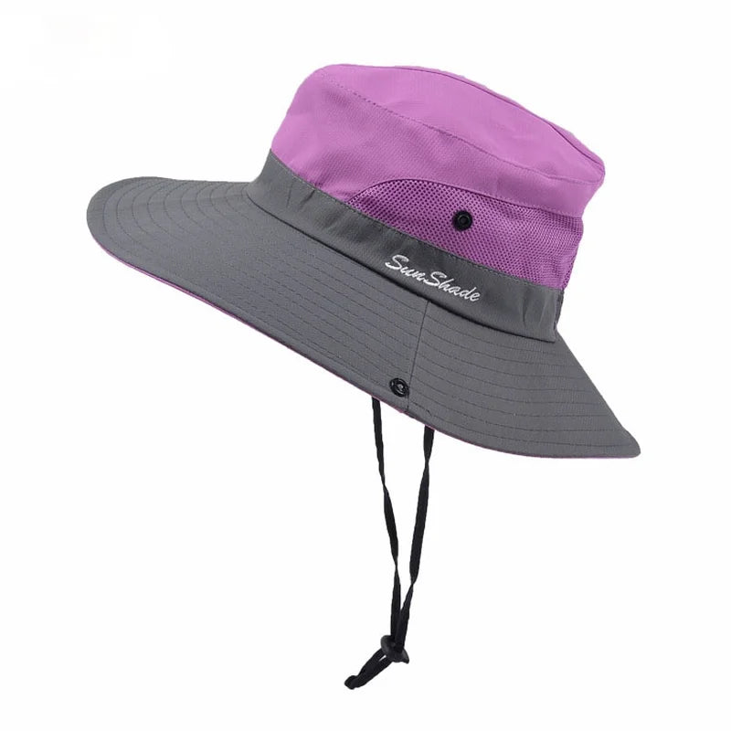 Unisex Fishing Hat Men Sun UV Protection Outdoor Fishing Cap Women Large Wide Brim Breathable Sunshade Casual Fishing Hats