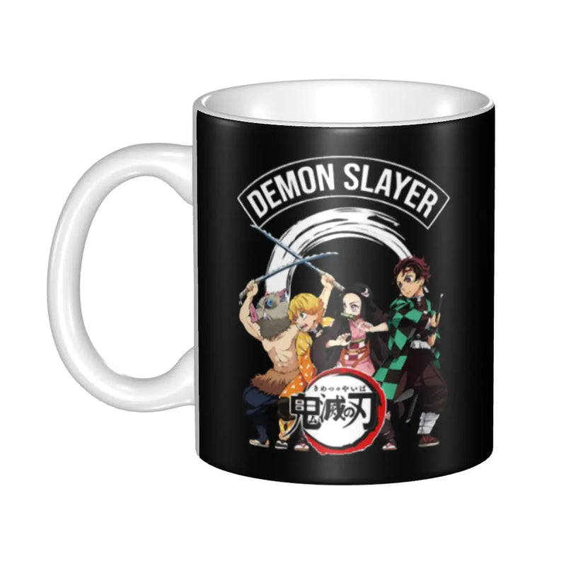 Personalized Anime Demon Slayer Coffee Mugs DIY Muichiro Tokito Kimetsu No Yaiba Ceramic Tea Milk Cup