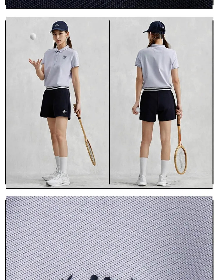 Kappa 2024 New Summer Sports Leisure Korean T-shirt Women's Simple Breathable Short-sleeved POLO Shirts Luxury Brand T-shirts