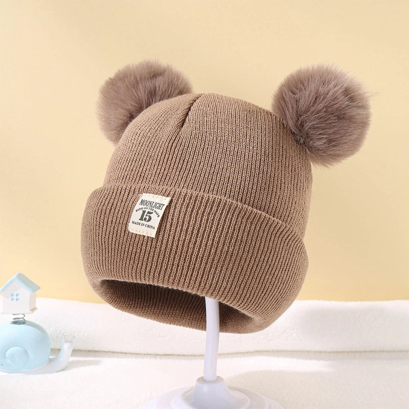 Baby Winter Warm Hat Bear Infant Caps Toddler Beanie Hat Kids Warm Caps for Toddler Boy GIrl Winter