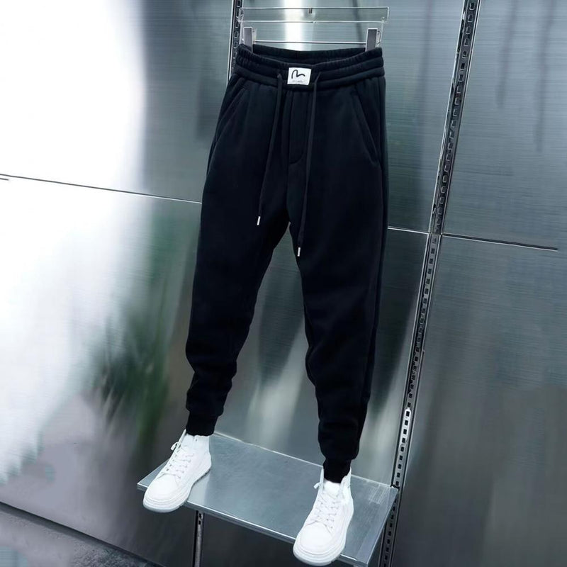 Spring Autumn Men's Baggy Sweatpants Colorfull Drawstring Fitness Trainning Thick Warm Jogger Pants