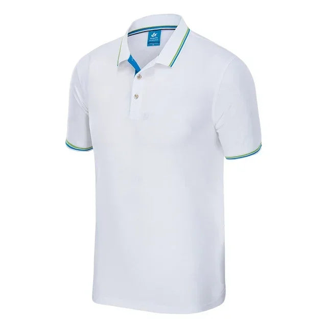 Summer Polo Shirt With Printed Logo Embroidered Name Men's And Women's Activities Company Group Workwear Top