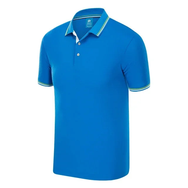 Summer Polo Shirt With Printed Logo Embroidered Name Men's And Women's Activities Company Group Workwear Top