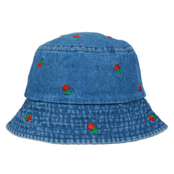 Unisex Washed Cotton Western Cowboy Hats Men Women Foldable Denim Bucket Hat Wide Brim Hat Sun Visor Panama Male Jazz Hat