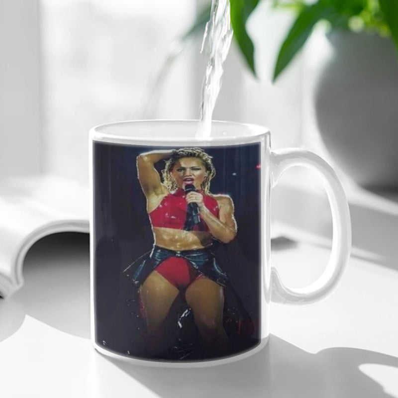 Helene Fischer German Russian Pop Singer Coffee Mug 11oz Fun Ceramic Coffee Tea Cocoa Cup Handle Tea Drink Cup