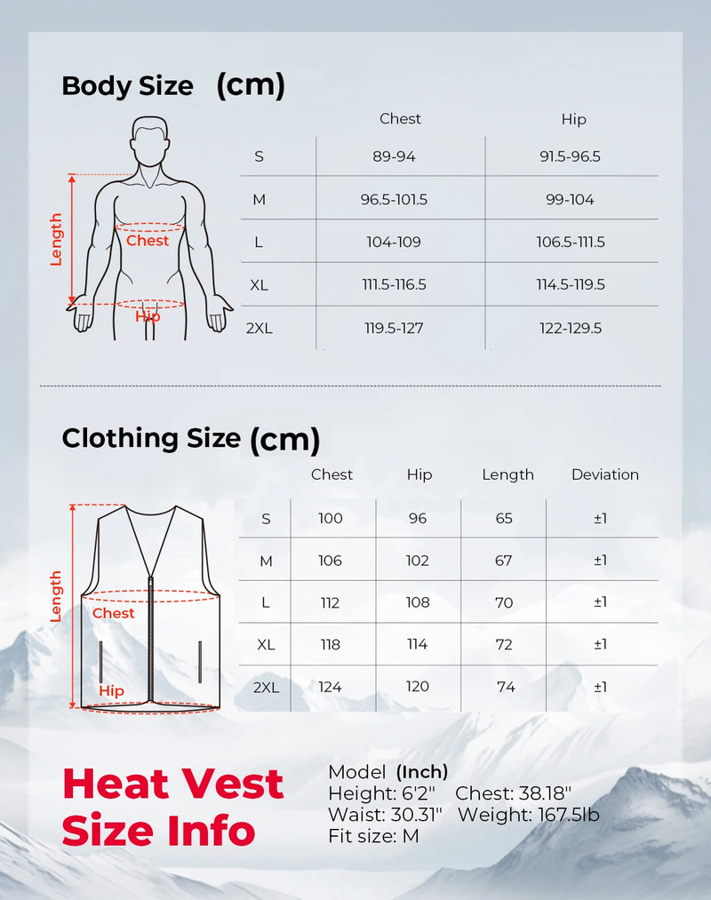 KEMIMOTO Heated Vest Women Men Winter Warmer 8 Heating Areas USB Electric Thermal Lady‘s Jacket for Outdoor Skiing Cycling