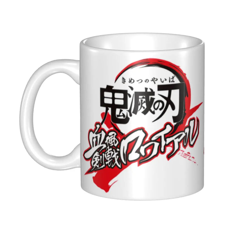 Personalized Anime Demon Slayer Coffee Mugs DIY Muichiro Tokito Kimetsu No Yaiba Ceramic Tea Milk Cup