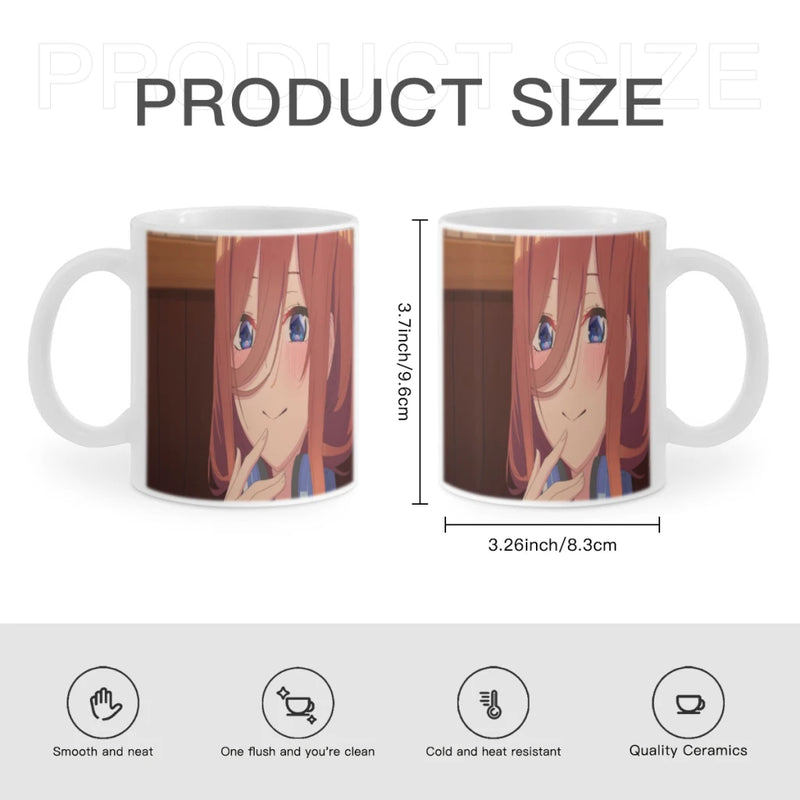 The Quintessential Quintuplets Coffee Mug Custom Tea Cup Black Milk Beer Mugs Lovers Friends Gifts