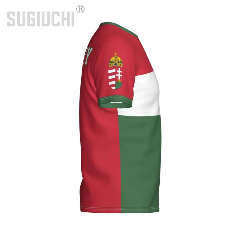 Custom Name Number Hungary Flag Emblem 3D T-shirts For Men Women Tees jersey team Clothes Soccer Football Fans Gift T shirt