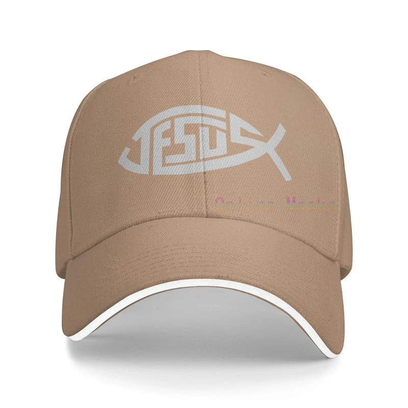 Jesus Snapback Hats for Men Flat Bill Baseball Cap Black Trucker Adjustable Dad Caps