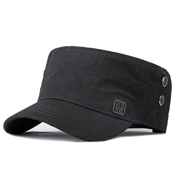 Flat Baseball Cap Summer Peaked Dad Cap for Men Women Flat Top Hat Casual Solid Color Visor Sun Hat Adjustable