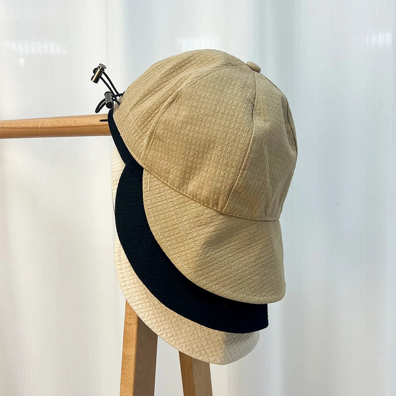 Summer Beach Hat Big Visor Sun Hats for Women Outdoor UV Protection Sport Baseball Cap Foldable Fisherman Cap Waffle Bucket Hat