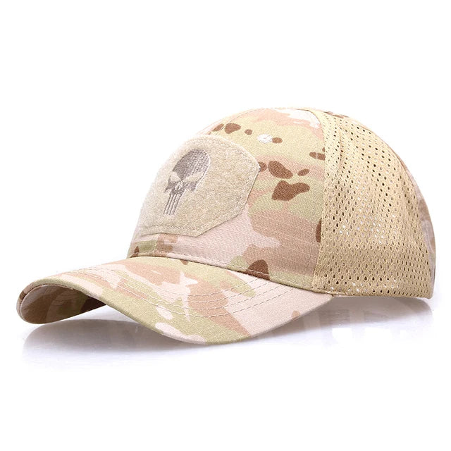 Skull Airsoft Baseball Cap Dad Hat Sun Hats Headwear Camo Hunting Sports Caps Outdoor