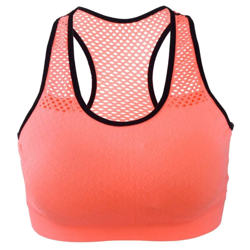 Quick-drying Women Active Bra Fitness Underwear Hollow Out Breathable Yoga Bra Comfortable High Shockproof Sports Bra Push Up